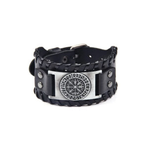 Pulsera de Cuero Céltica Vikinga