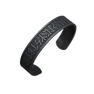 Pulsera Negra Runas Vikinga